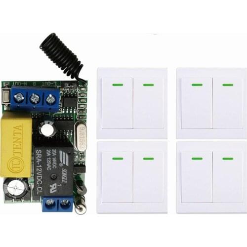 Mini Size AC220V 1CH digital Remote Control Switch Receiver Wall Transmitter Wireless Power Switch Radio Controlled Switch Relay