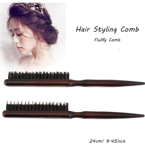 Softness and Shine Teasing Brush for Women Teasing Comb for Edge Control, Backcombing, and Styling Fine Hair to Create Volume
