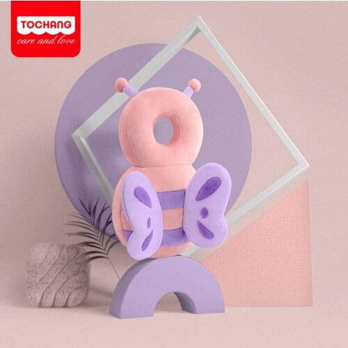 Newborn Toddler Soft Security Pillows Baby Head Protection Pad Cushion Headrest Cartoon Angel Butterfly Backpack Fall Protect