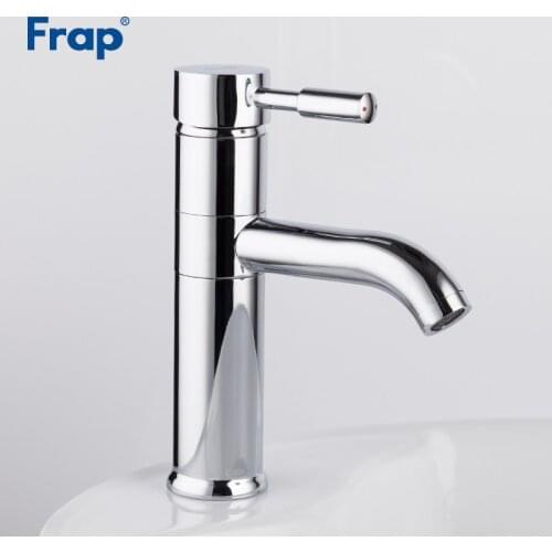 Frap New Mixer Tap 360 Degree Rotate Basin Faucet Silver chrome Finished Bathroom Faucets Single Hand Tap Crane F1052