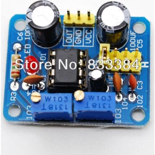 Wholesale 10pcs NE555 Signal Generator Square Wave Pulse Frequency Adjustable Module 1~500KHz