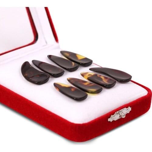 Professional 8pcs Guzheng Nail Set Chinese Zither A Box of Eight Guzheng Accessories for Adults and Children Zither Accessories