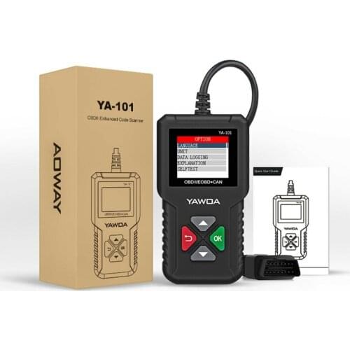 YA101 OBDII/EOBD Code Reader YA-101 Auto Diagnostic Tool graph datastream OBD2 real 16Pin obd2 DIY Scanner CR3001