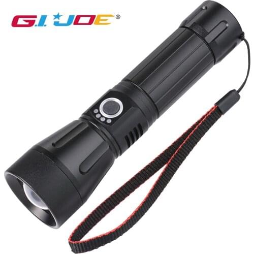 P50 led flashlight 4000LM usb rechargeable waterproof 18650/26650 battery Aluminum Alloy zoomable 5 modes camping light