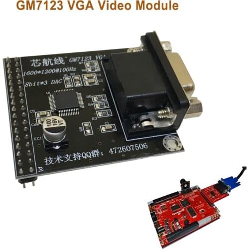 GM7123 VGA Video Module Connect FPGA Development Board with Camera Coms sending Code