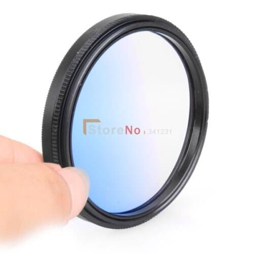 49mm Graduated Neutral Density Filter Gradual Blue 49mm for 18-55mm Lens With Double Screw Mount Camera