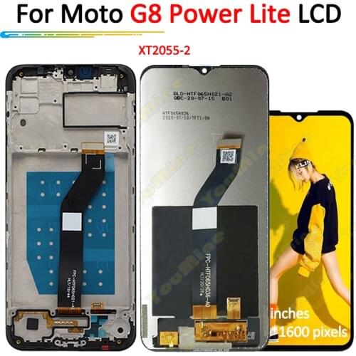 6.5'' for Motorola Moto G8 Power Lite lcd display screen touch Panel digitizer Assembly for Moto G8 Power Lite lcd XT2055-2