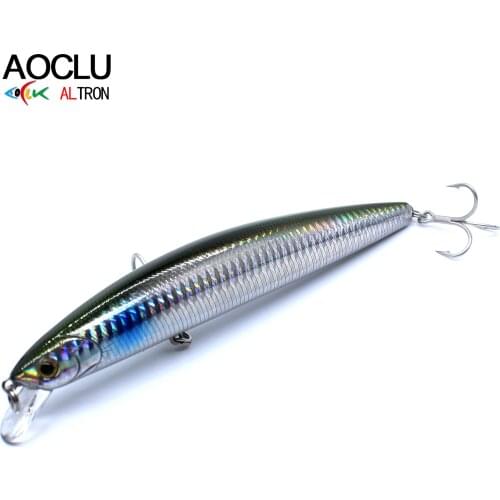 AOCLU Seabass Tackle wobblers 16cm 30g Depth 0.5-1.5m Floating Hard Bait Minnow Fishing lures weight transfer for long casting