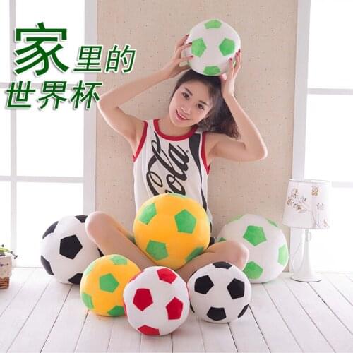 Free shipping Sofa Soccer Ball Plush Pillow Toys World Cup Football Fan Memorable stuffed doll for car or home