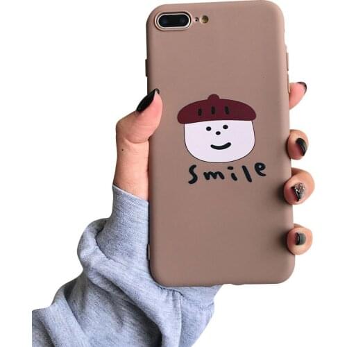 Case For iphone XS XR X XS MAX Case Soft Cute TPU Phone Cover For iphone 6 Plus 5 5s SE Cute Cartoon Pumpkin Head Pattern Case