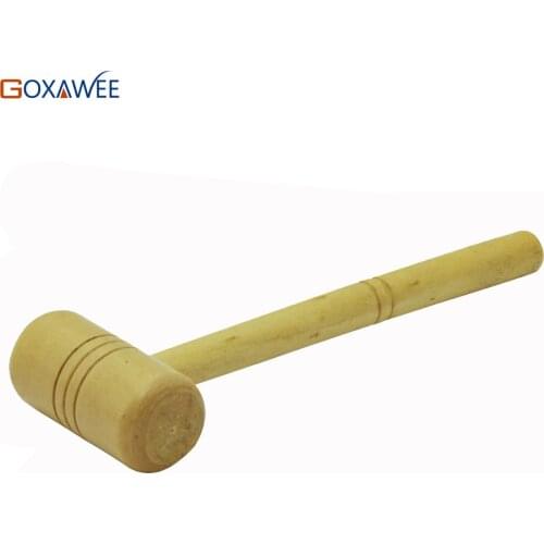 Head Dia 40mm Wooden Hammer Jewelers Silversmith Tool Wooden Handle Jeweller Hammer Jewelry Making Tools Length 260mm