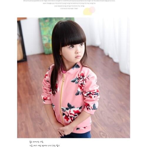 2019 Spring and Autumn kids Baseball Clothing Little Girl Childrens sets Clothing Baby Jacket Girls Coat Beautiful 2-8 Ages