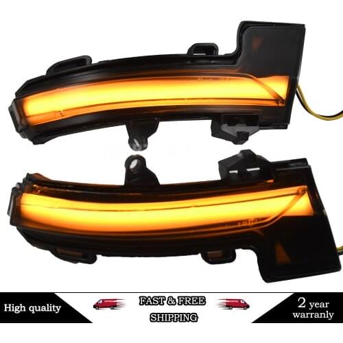 Dynamic LED Turn Signal Blinker Mirror flasher Light 2014 2015 2016 2017 2018 2019 For Skoda Octavia Mk3 A7 5E