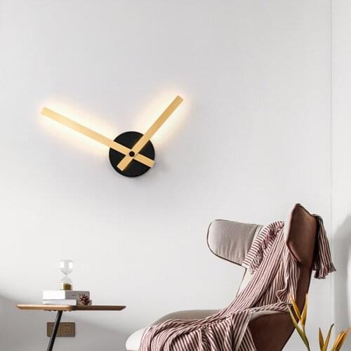 Living room background wall lamp bedside wall lamp Nordic staircase balcony corridor light luxury bedroom wall lamp