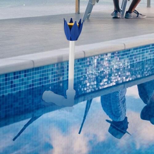 Swimming Pool Fountain Waterfall Water Spray Sprinkler Lotus Head Shape Stand Bracket Tools Landscape Equipment