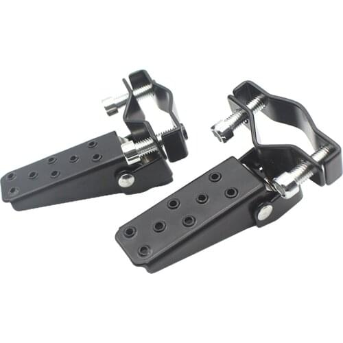 Motorbike Motorcycle Foot Pegs Pedals Universal 25-30mm Folding, Durable Material High Reliability