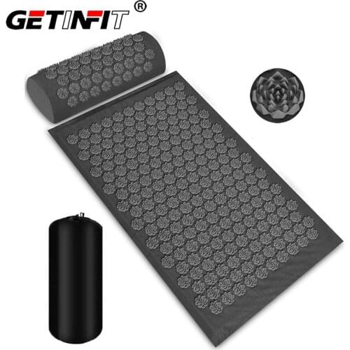 Massage Cushion Acupuncture Mat Yoga Mat Sport Pillow Mat With Bag Acupressure Mat Cushion Back Pain Stress Relief Massager
