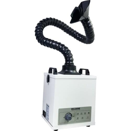120W Mini Tiny Nail Beauty Salon Fume Extractor Smoke Absorber for Jewelry Shop, Welding Soldering Purpose
