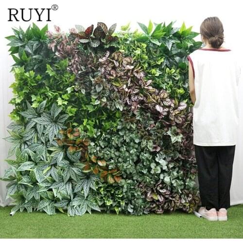 New Custom DIY artificial lawn christmas wedding decor plants wall / hotel / store background / artificial grass wall home decor