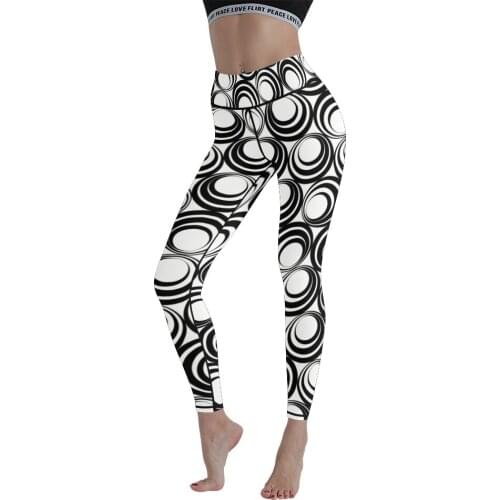 Design Tight-fitting 3D Printing Womens Running High-waistYoga Pants Nine-point Pants TrousersHigh-quality legging Fitnesspants
