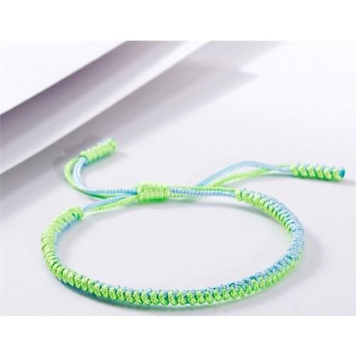 Charm Adjustable Weave Bracelets&Bangles Tibetan Buddhist Lucky for Fashion Women Men Handmade Knots Rope Bracelet Jewelry Gifts