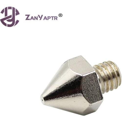 5pcs M6 Plate With Nickel 0.2mm/0.3mm/0.4mm/0.5mm Extruder Nozzle Print Head For Mk7 Makerbot C