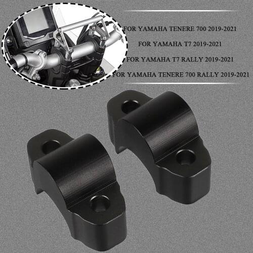 Motorcycle Handlebar Riser Bar Moves Up Height 20mm Accessories For YAMAHA TENERE 700 TENERE700 T7 Rally 2019 - 2020 2021