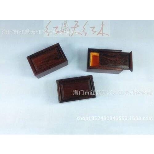 Supply wholesale Rosewood Redwood crafts small jewelry box cover pumping limited supply can be customized