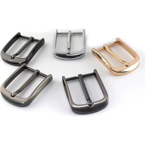 1pcs 40mm Metal Mens Casual Belt Buckle End Bar Heel bar Buckle Single Pin Half Buckle for Leather Craft Jeans Webbing