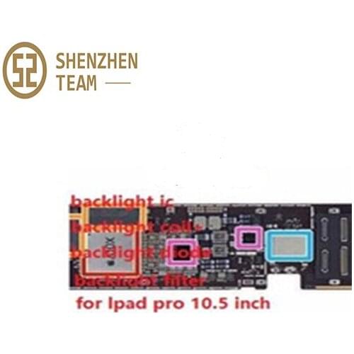 SZteam backlight fix kits backlight ic 5662 + coil + diode + backlight filter fuse logic board fix part for iPad Pro 10.5 2017