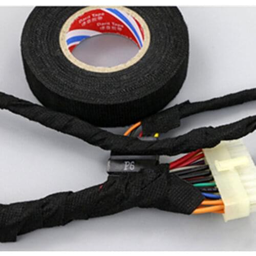 2pcs/1pcs 9/15/19/25/32mmx15m Heat-resistant Fabric Adhesive Tape Wiring Harness Tape Looms Fabric Cloth Tape Adhesive Tape