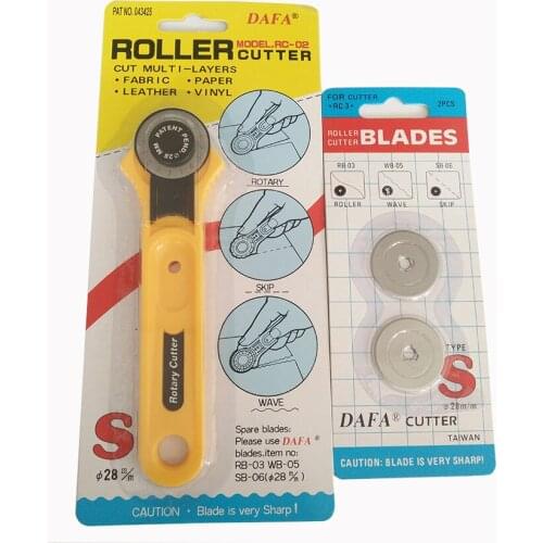 Top quality Rotary Cutter 28mm Fabric Paper Vinyl Circular Cut(with 100% quality guarantee) rotary cutter roller cutter round