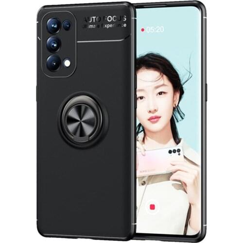 For Oppo Reno 6 5G Case Luxury Ring Back Cover Full Soft ShockProof Silicone Case For OPPO Reno 6 Pro Plus 5G Reno6 Phone Cases