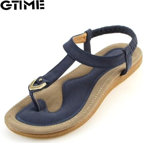 Size 35-42 new women sandal flat heel summer casual single shoes woman soft bottom slippers sandals#SJPAE-209