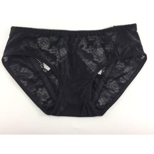 Womens appeal underwear lace jacquard hollow transparent sexy low waist thin belt 30072