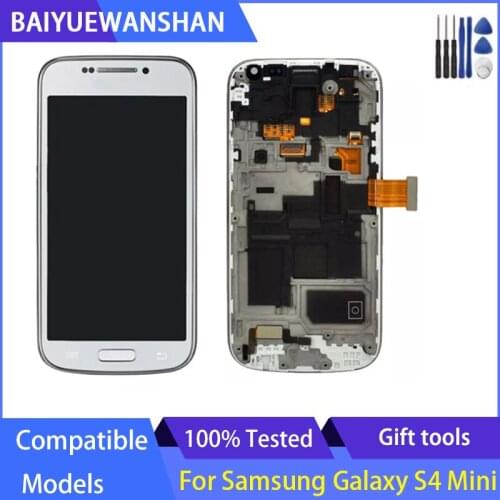 4.3" For Samsung Galaxy S4 mini LCD Display Touch Screen Digitizer with Frame I9190 i9192 i9195 For Samsung S4 MINI LCD