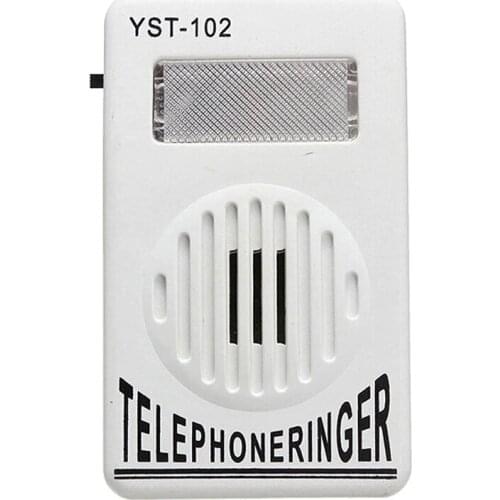 1 PC 95dB Extra-Loud Telephone Ringer Phone Ring Amplifier Ringing Help Strobe Light Bell Sound Landline Ringer Sound Ringtones