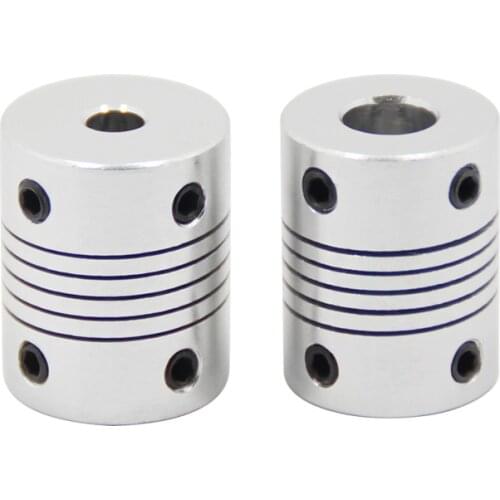 1Pcs Aluminium Alloy Shaft Coupling Flexible Coupling OD 19x25mm Motor Jaw Shaft Coupler 6/8/10mm