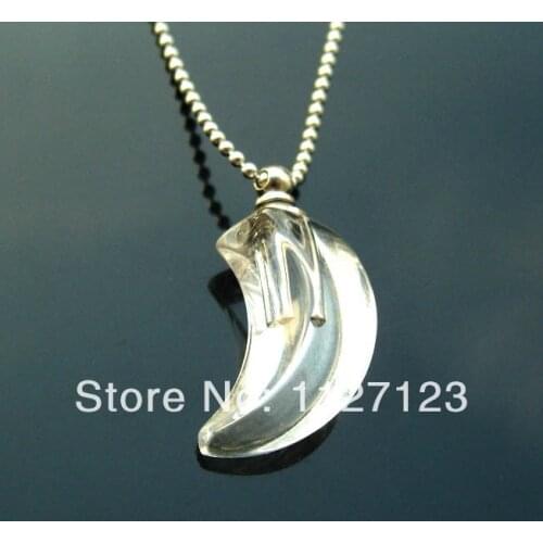 25pcs/lot transparent moon Rice vials pendants rice vial pendant perfume empty glass bottle glass spray perfume bottl