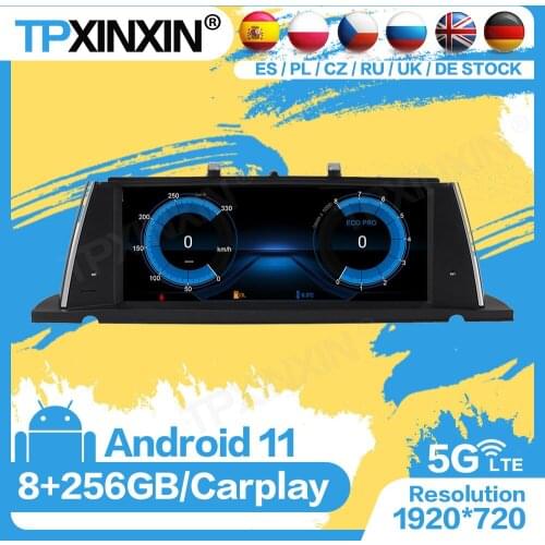 256GB Carplay Radio Receiver Android 11 For BMW 5 Series F07 GT 2011 2012 Audio Stereo GPS Navigation Video Player IPS Head Unit