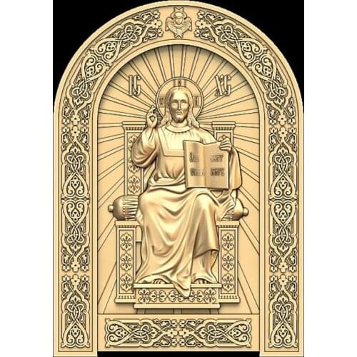 3d STL Model Religion Icon for CNC Router 3D Printer Aspire Cut3d Artcam Spas-na-pristole