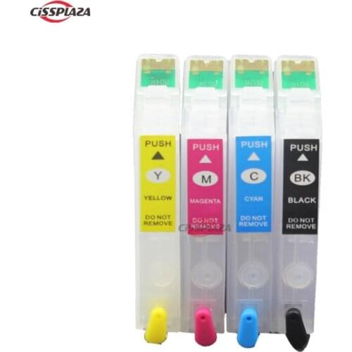 CISSPLAZA 5sets T1261 -1264 Refillable ink Cartridges compatible for Epson Stylus NX430 NX330 WorkForce WF-3520 wf-3540 printer