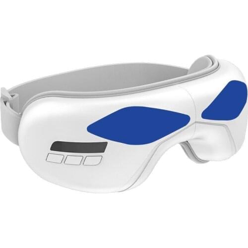 ABS + PU leather Smart Pneumatic vibration hot compress massage Eye Massager Bluetooth Music Relieves Fatigue And Dark Circles