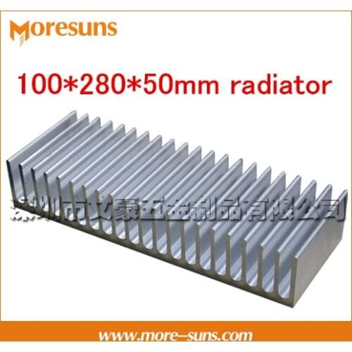 Fast Free Ship Computer case cooling/machine cooling block 100*280*52mm Dense tooth radiator Power amplifier heat sink