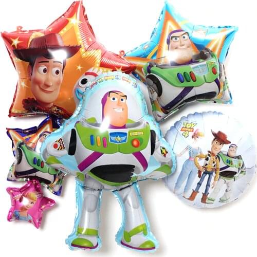 Disney Cowboy Hudi Cartoon Shaped Balloon Toy Story Cartoon Shaped Balloon Buzz Lightyear Shaped Balloon