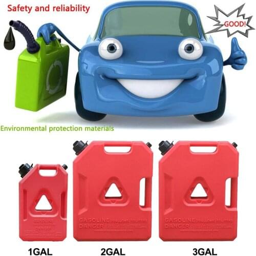 11.3L Fuel Tank Red Gas Cans Spare Fuel Tank Gas Can Plastic Gasoline Storage Container For SUV Car Motorcycle 1/2/3 Gallon