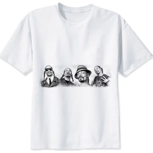 Snoop dogg TShirt men boy Summer O Neck white youth t shirt casual white print anime t-Shirts men top tees MR2919
