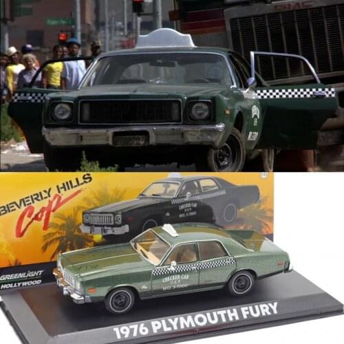 Greenlight 1:43 PLYMOUTH FURY CHECKER 1976 Limited Collector Edition Metal Diecast Model Toy Gift
