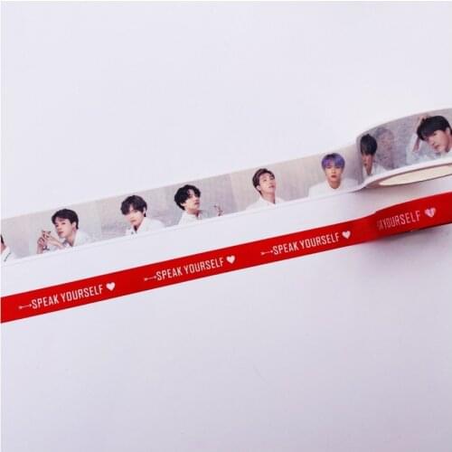 Kpop Paper Tape Korean Idol Hand Account Diary Notebook Aesthetic School Student Stationery Decoration Supplies Washi