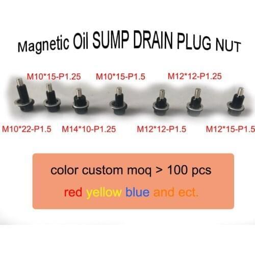 M10*1.5/ M12*1.5/ M12*1.25/ M14*1.25 Magnetic Oil Sump Nut Magnetic Oil Plug Nut JDM Many Type Nut
